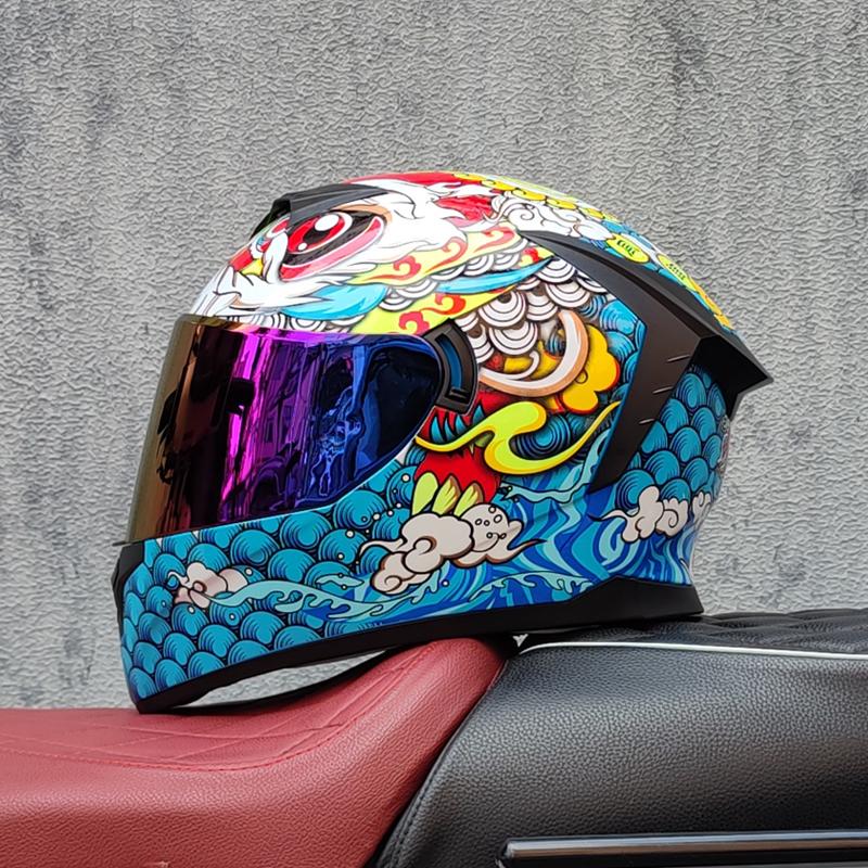 LVS tam yüz kask Casco Moto Capacete motosiklet kaskı yarış kaskı Casque Moto tam yüz Kask downhill DOT