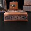 Egyptian square retro jewelry box necklace ring stud earrings storage anti-gray flip storage box household ornament storage