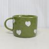Tazza da Caffè 300ml 10oz con Motivo a Cuore Personalità Creativa Design Unico Tazza in Ceramica con Manico Bel Regalo per Migliori Amiche 1 Pezzo
