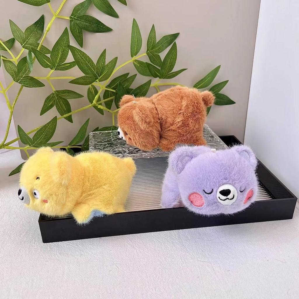 Charming Raccoon Plush Keychain Doll Ultra Soft Fabric Cute Cartoon Animal Option Gift