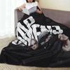 Bad Omens Logo Metalcore Merchandise Black Metal Blanket Lightweight Flannel Throw Blanket for Bedding Throws Bedspread Quilt