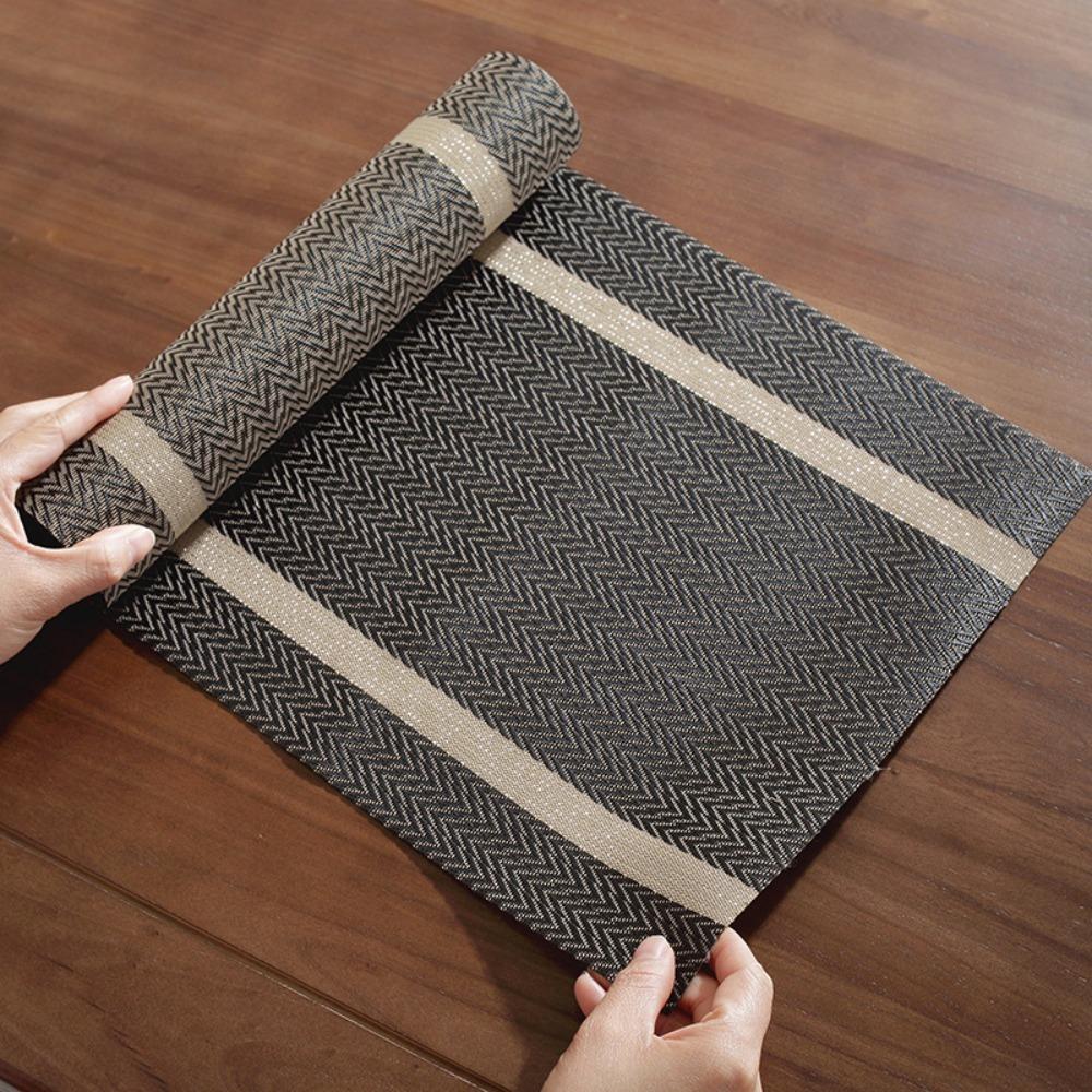 Household Waterproof PVC Table Runner Stain-resistant Oil-resistant Table Cover Anti Slip Anti-scalding Table Cloth Living Room