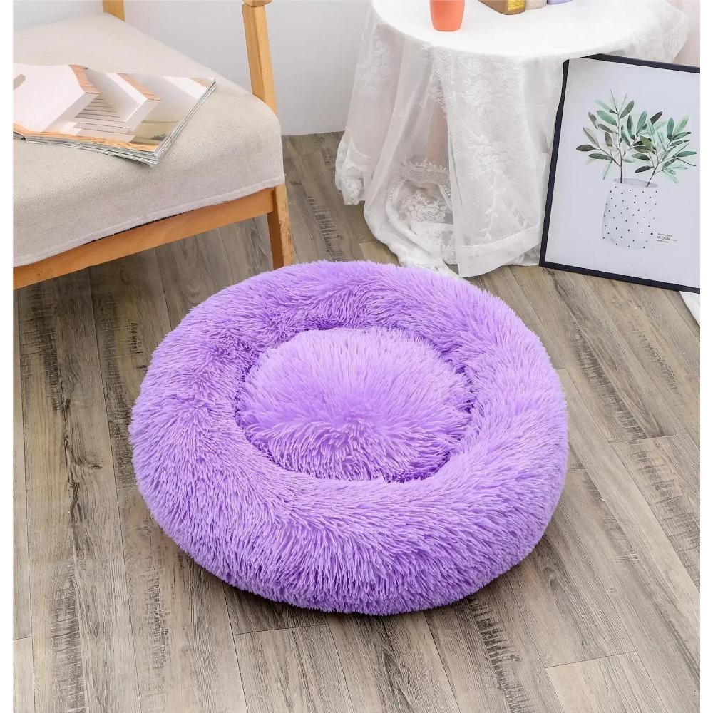 

Cozy Round Pet Bed for Cats and Dogs - Winter-Ready House with Removable Cover for Easy Cleaning 40cm&With box