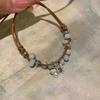 New Chinese Style Butterfly Ceramic Beaded Braided Bracelet for Women Retro Chinese Style Bracelet Ethnic Style Hand Jewelry