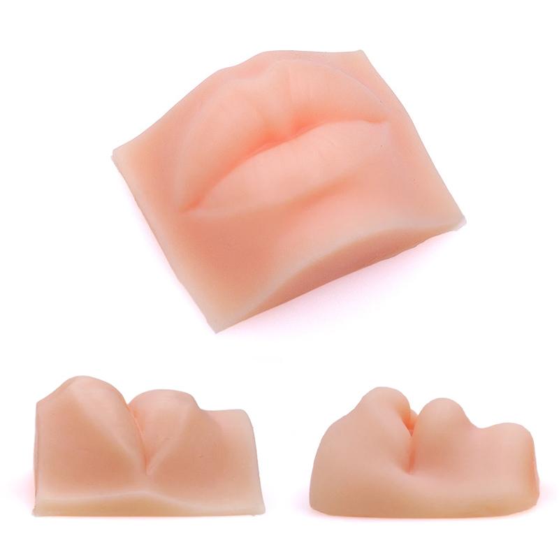1Pcs Thickened Silicone Solid Lips Model Simulation Artificial Practice Skin For Permanent Fake Foot Nail Piercing Training
