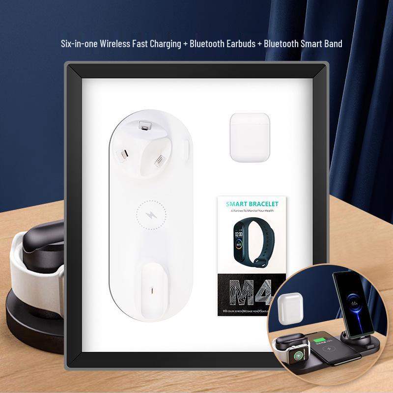 Wireless Charger Gift - Customizable Six-in-One for Company Events and Souvenirs