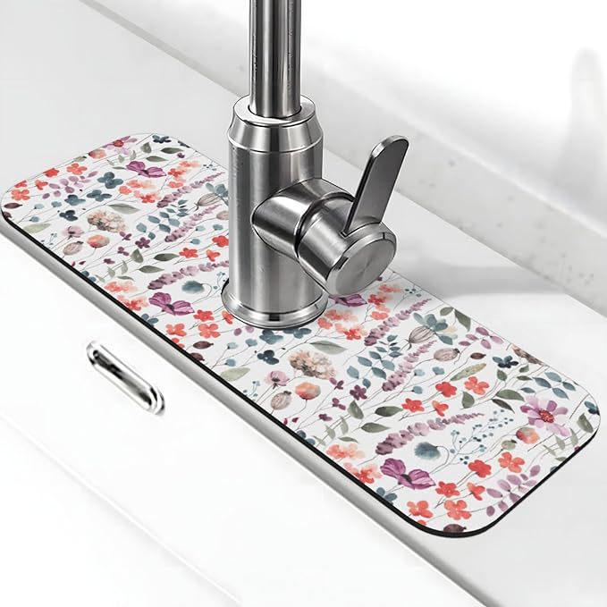 Badezimmerarmatur Ablass- und Wasserabsorptionsmatte für Waschbecken und Arbeitsplatten
