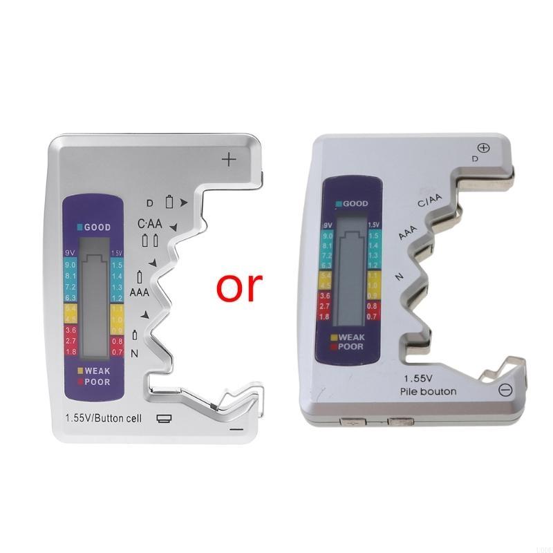   Battery Tester LCD Display C/D/N/AA/AAA/9V 6F22 Button Cell Battery Capacity Check Detector Capacitance Diagnostic Tool