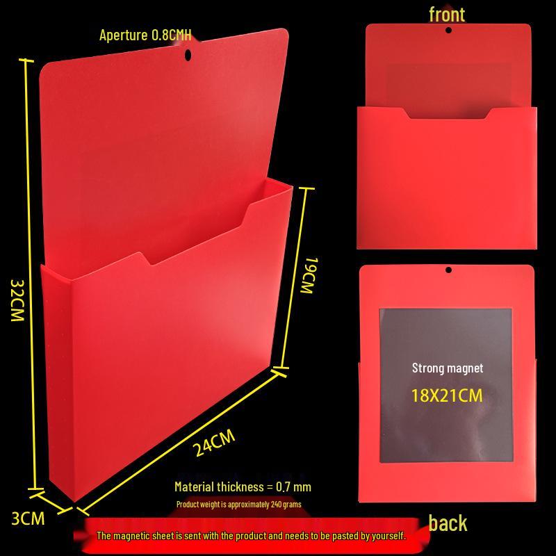 A4 Wall-Mounted Magnetic File Storage Box