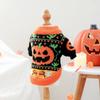 Pumpkin Pattern Pet Sweater Knitwear for Small Dog Cats Pullover Costume 2 Leg Clothes For Halloween Party Cold Weather