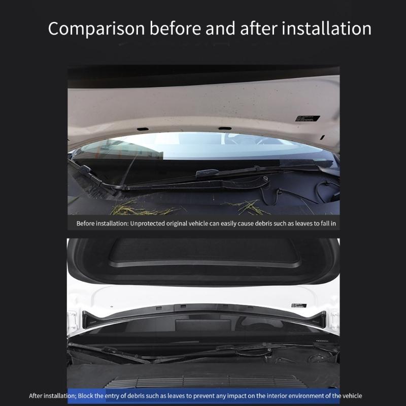 Front Trunk Hood Rubber Seal Water Retaining Strip Vent Protector Guard for 3/Y