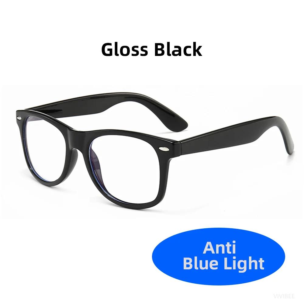 Classic Blue Light Blocking Glasses Square Men Gaming UV400 Anti Bluelight Ray Clear Lens Women Computer Eye Glasses