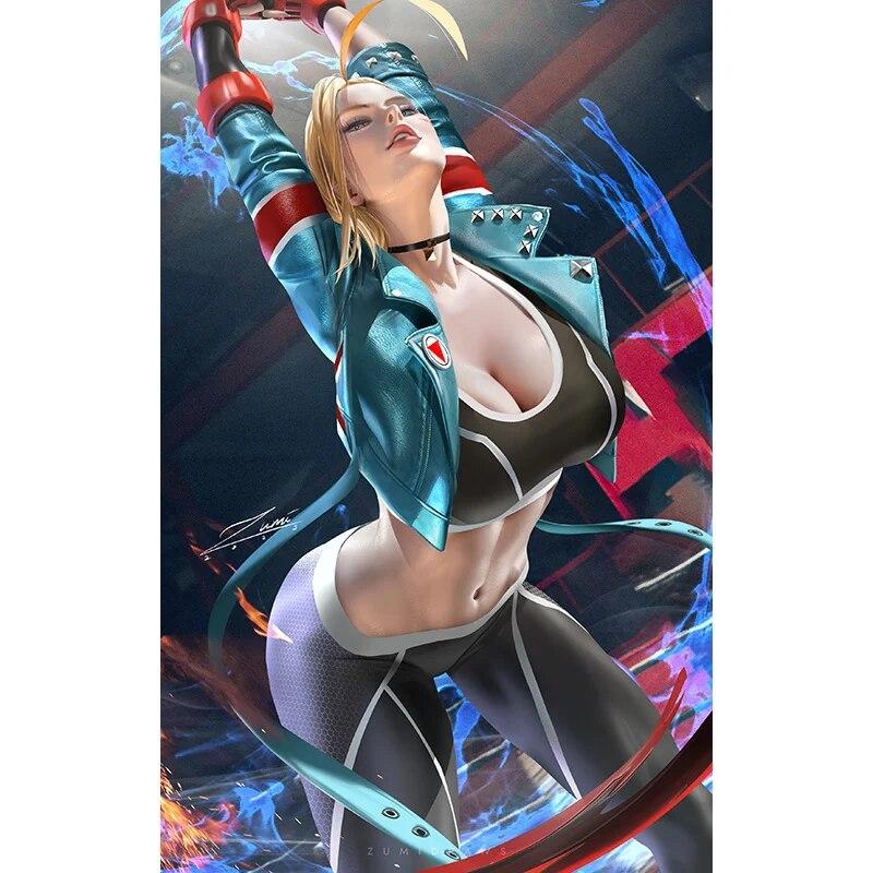 Print Game Erza Scarlet Nude Sexy Girl Art Canvas Poster Living Room Bedroom Decor Wall Picture