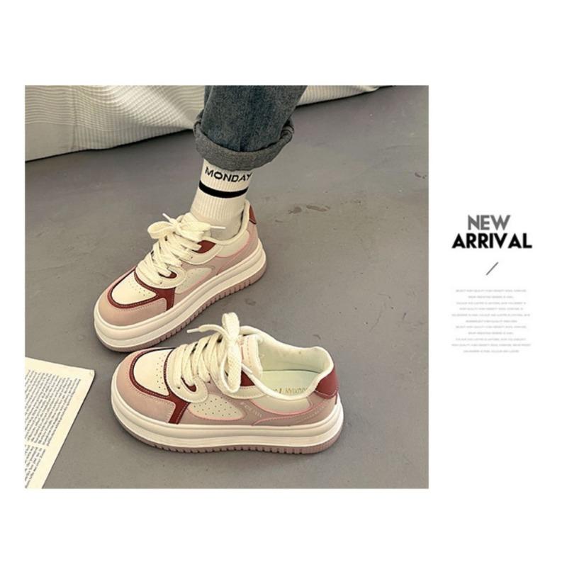 White Shoes Women's Thick Soled Spring and Autumn Casual Sports Shoes