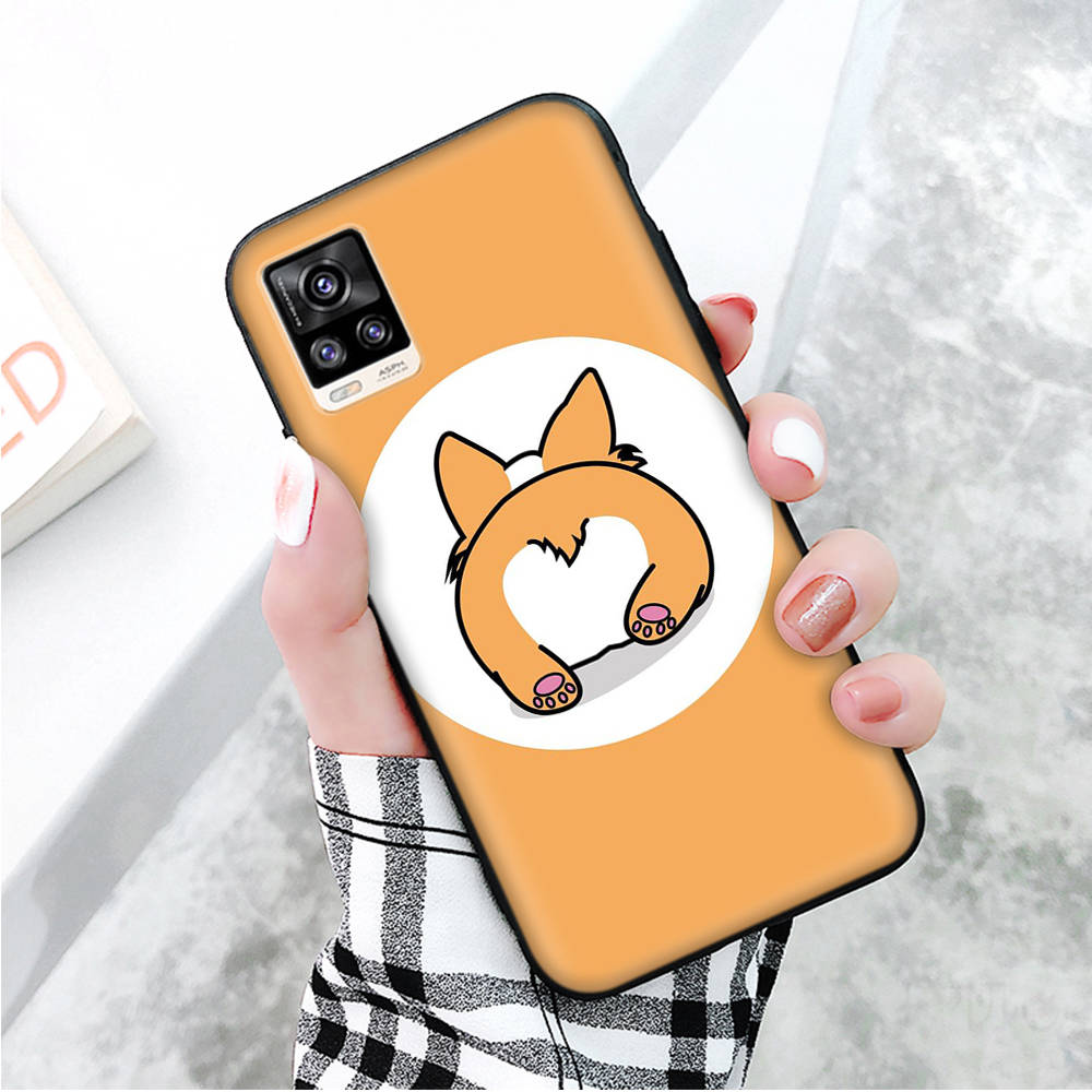 Black Case for Xiaomi Redmi 13C Note 9 iPhone XR 7 8 14 15 11 12 13 X XS Pro Max Samsung A25 S23 S24 FE Ultra Plus Shiba Inu