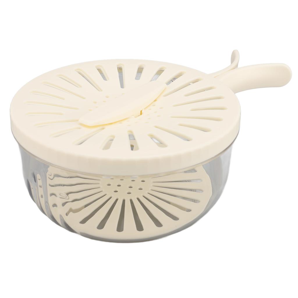 Fruit Vegetable Washing Bowl Thickened Double Layer Multifunctional Draining Bowl with Lid Foldable