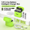PALO 1.5V AAA 1300mWh Rechargeable Battery Lithium Aaa Batteries for Mouse Toy Remote Control Microphone +TYPE-C Fast Charger