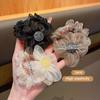 3 Flower Hair Rings, Sweet and Eye-catching, Korean Version with Rubber Bands Suitable for Daily Use As Hair Accessories