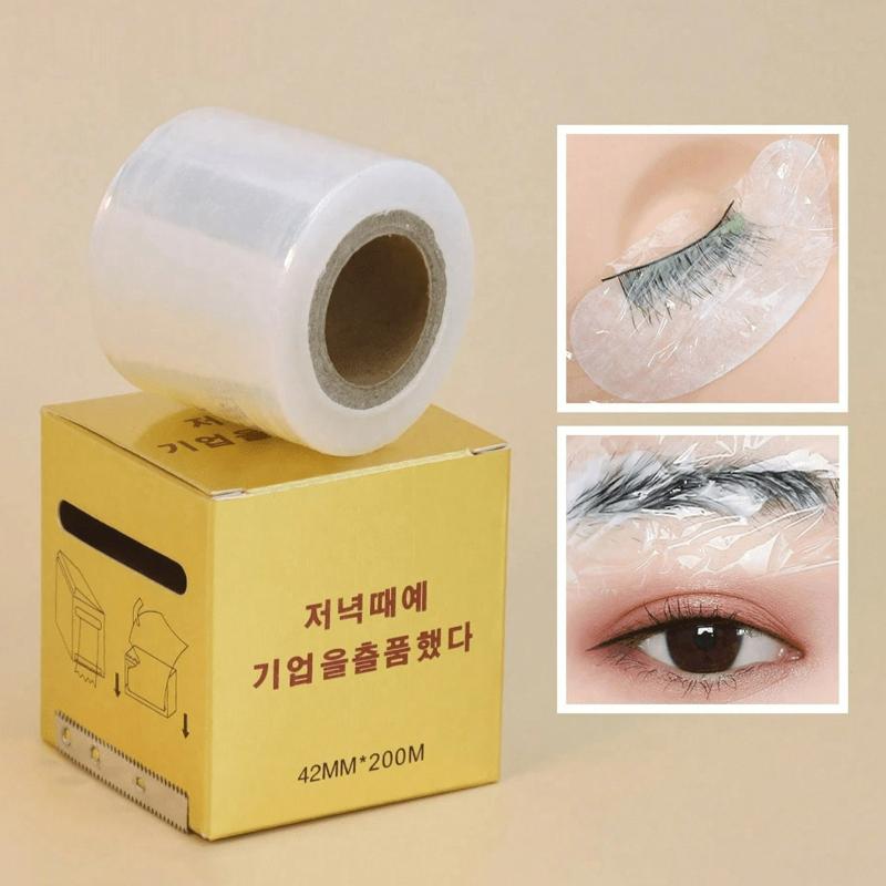 1 Roll Of 42mm*200m Disposable Clear Semi-Permanent Makeup Cover Film, For Eyebrow/Eyeliner/Lip Tattooing Or Microblading