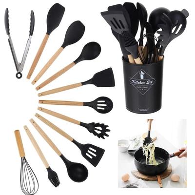 Kitchen Utensils Kitchen Utensil Set Silicone Teflon Wooden Accessories