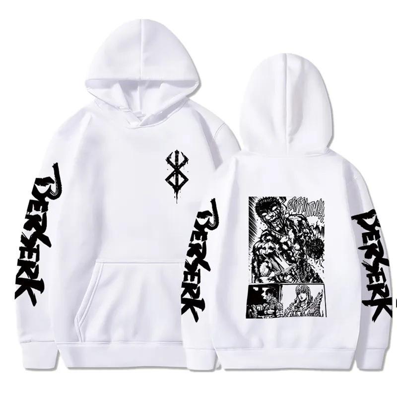 European-Sized Berserk Anime Streetwear Hoodie - Autumn/Winter Cotton Sweatshirt.