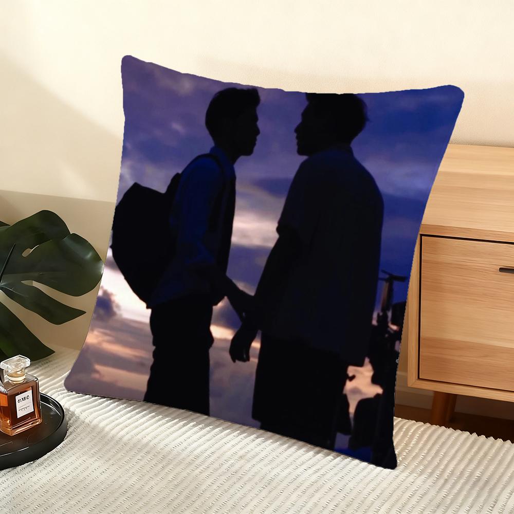I Told Sunset About You Cushion Cover Silky Short Plush Home Sofa Cushion Cover - Invisible Zipper Home Decoration 12x12Inch