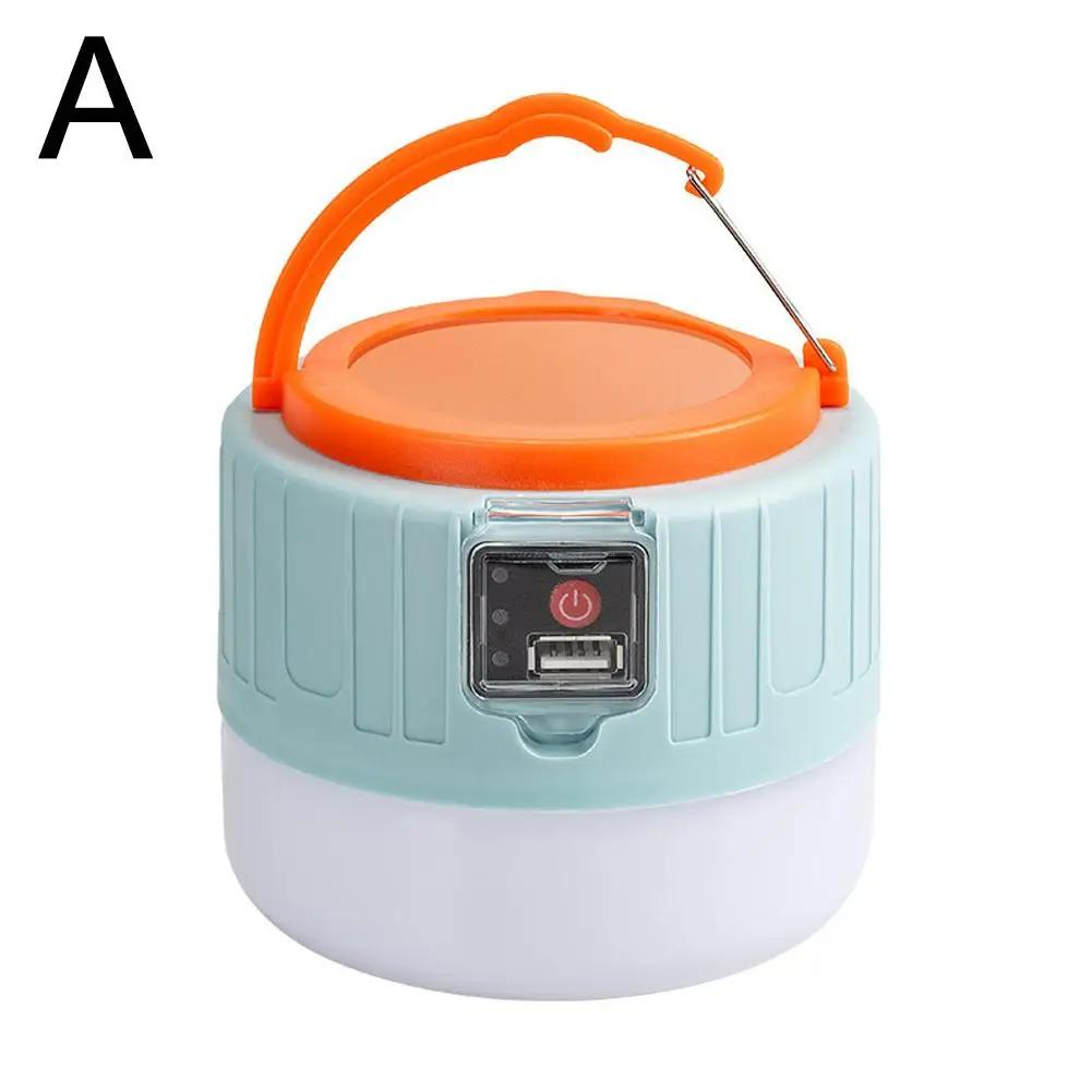 Solar LED Camping Light Double Battery Portable Emergency Light Market Lamp Camping High BBQ Power Night Outdoor Bulb Lante Z4G5