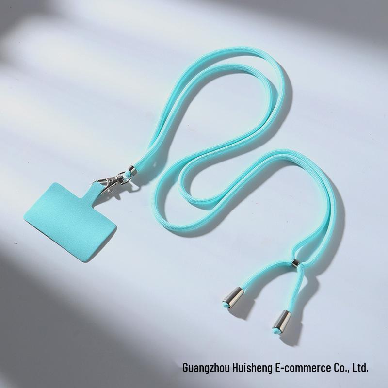 Mobile Phone Lanyard Neck/Crossbody/Wrist Strap with Clip and ID Holder - Anti-Lost Woven Design