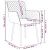 VidaXL 2x Chaises de Salle à Manger Fauteuils à Dîner Chaises de Cuisine Sièges à Dîner Chaises de Repas Restaurant 344781