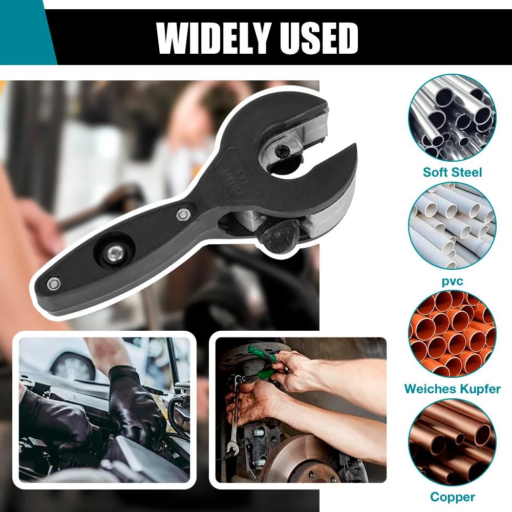 8-29mm Ratchet Tube Cutter,Home Cutting Tool, Copper Aluminum PVC Tube Cutter, Optional Deburring Tool
