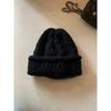 Korean Hand Knitted Pullover Hat for Autumn and Winter New Thickened Woolen Hat for Women Showing Face Small Ear Protection  Warm Pile Hat
