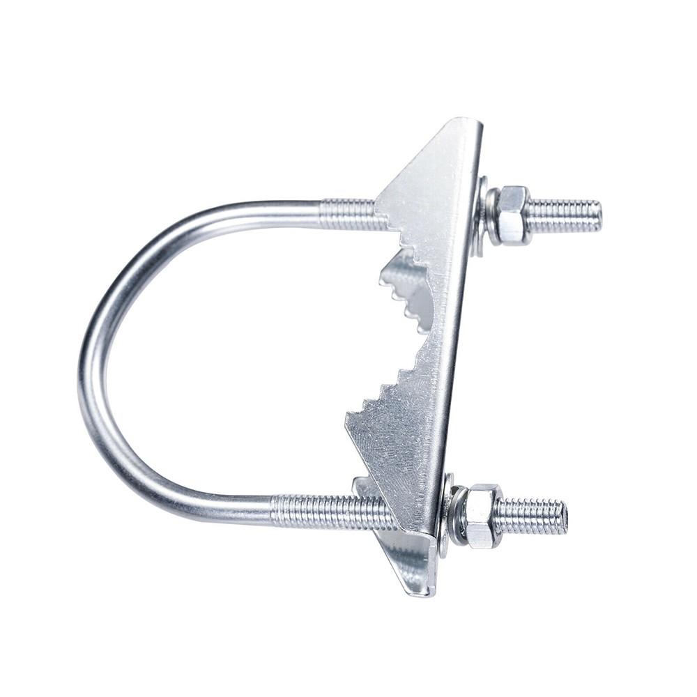 

U Shape Clip Clamp U-bolts Metal (Iron) Silver Tone 2 Pcs Antenna Clip Code For Outside Diameter Of 1.8~2.28cm China Mainland