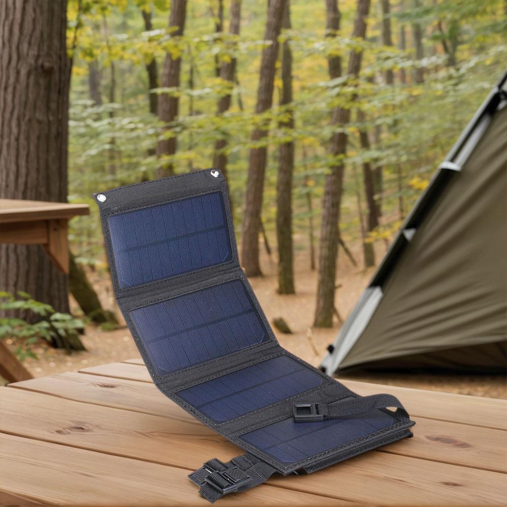 20W Portable Solar Panel IP65 Waterproof Foldable Solar Charger Lightweight Solar Power Station for Car Boat Caravan Camp