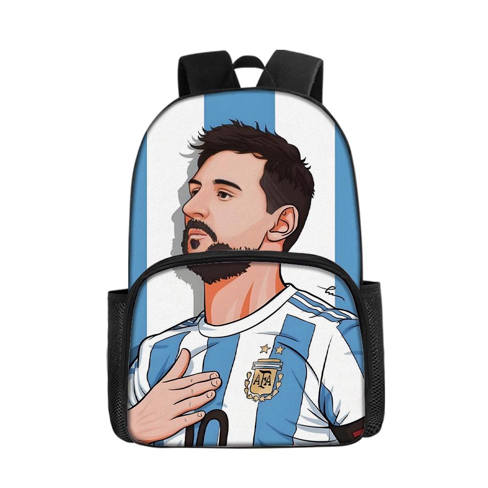 Football Schoolbag Surrounding Primary And Secondary School Students Backpack Miami International Player Backpack Single-Layer Bag