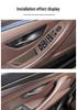 Cubierta Protectora para Manija Interior de Puerta de BMW Serie 5 para 520i F10 Reposabrazos - No Requiere Desmontaje