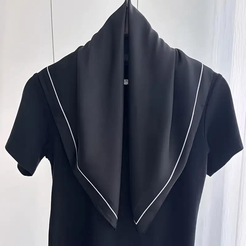 High-End Retro Korean-Style Silk Square Scarf: Versatile Fashion Accessory for Women