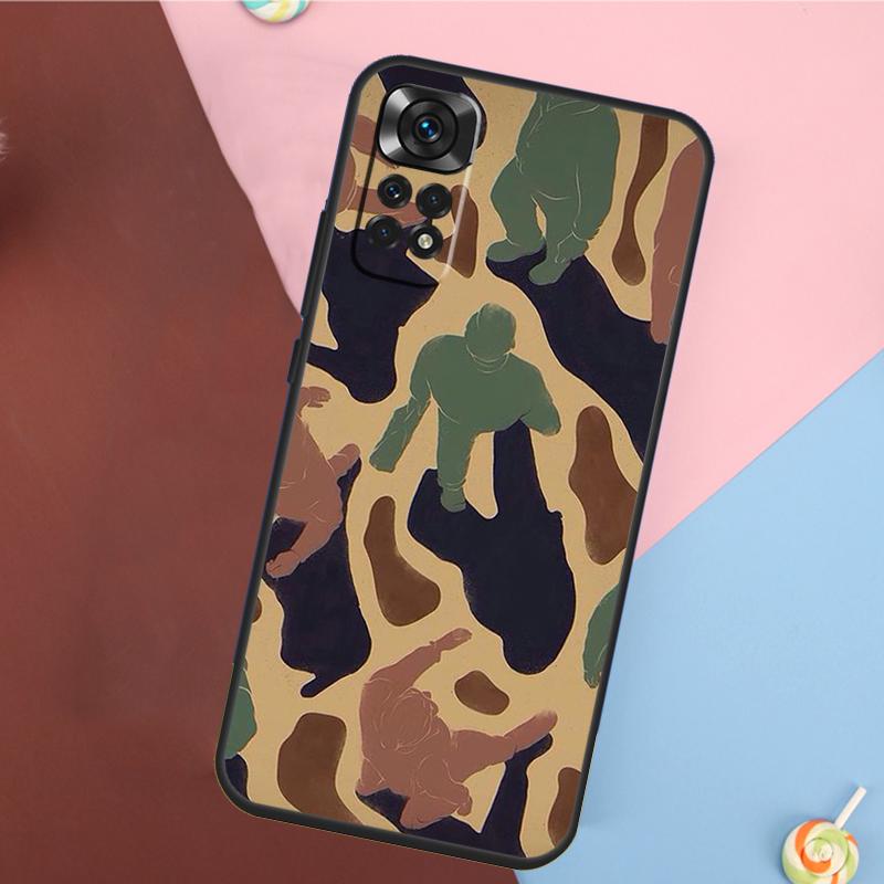 Camouflage Pattern Cover For Xiaomi Redmi Note 13 Pro 14 12 11 9 10 9S 10S 11S 12S Redmi 10C 12C 13C 14C Case