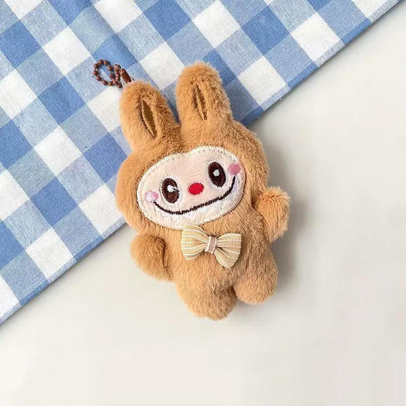 1PC Trendy Doll Cute Cartoon Rabbit Backpack Pendant Key Ring Holiday Gift Bag Pendant Plush Doll Keychain