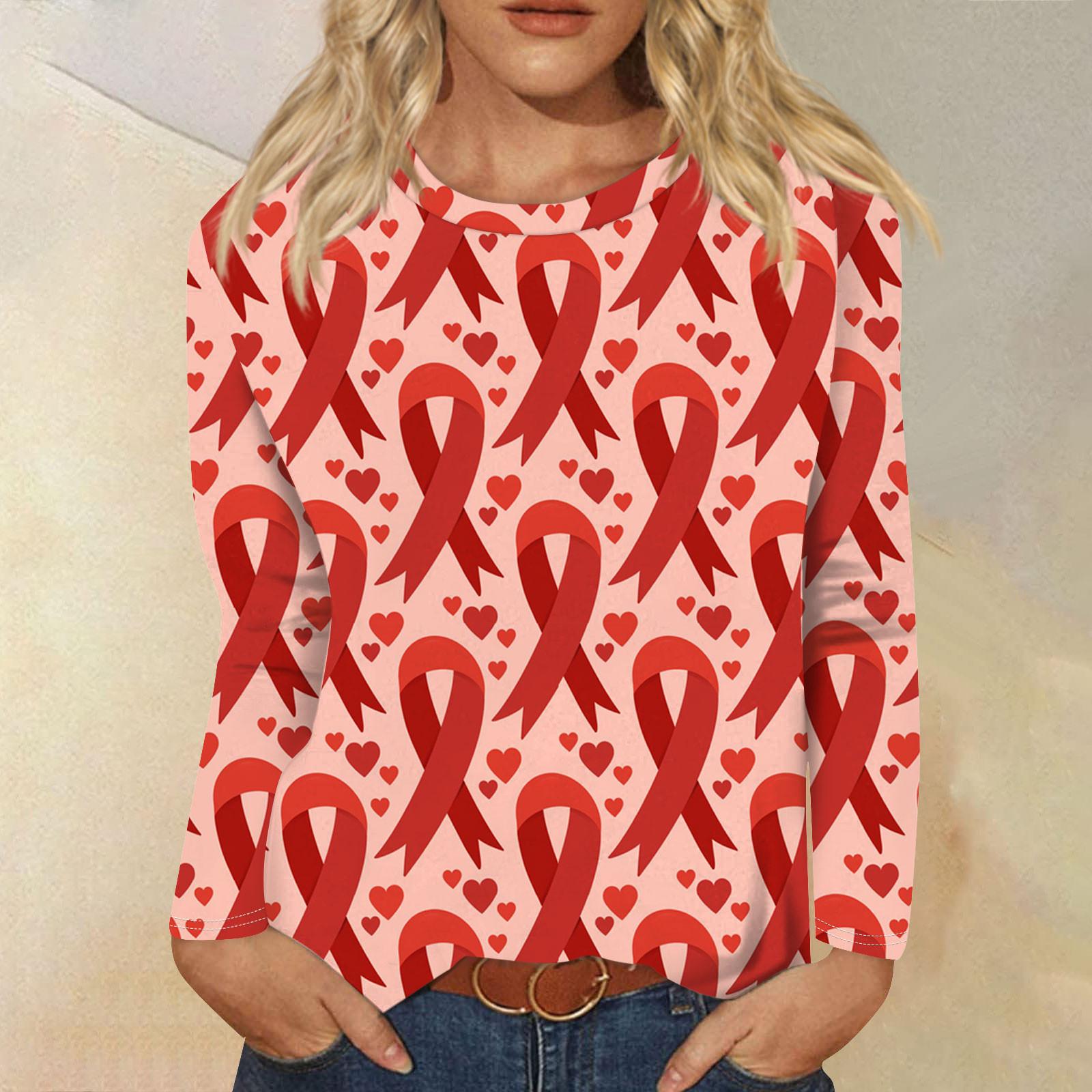 Женская модная повседневная футболка с круглым вырезом и длинным рукавом в стиле ретро — фото 8