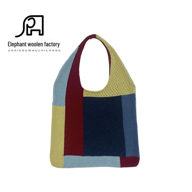 2023 Stylish Retro Knitted Shoulder Bag - Versatile Large Handheld Women's Tote