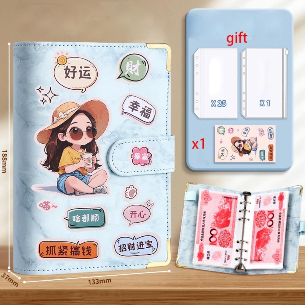 

ПУ Буклет для колекції банкнот Великої місткості Листи для заощаджень Челенджі Закохані 1