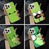 Cartoon Invader Zim Gir Phone Case For iPhone 17,16,15,14,13,12,11 Plus,Pro Max,XS,white Silver Phone Case