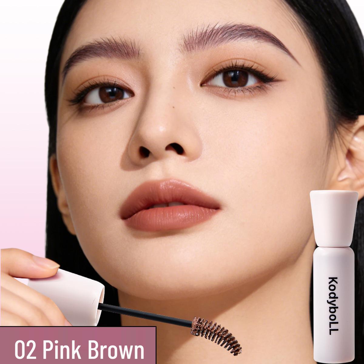 Kodyboll Long-Lasting Waterproof Tinted Brow Gel: Smudge-Proof, Sweat-Proof, Natural Finish in Wild Brown for Women. 5g