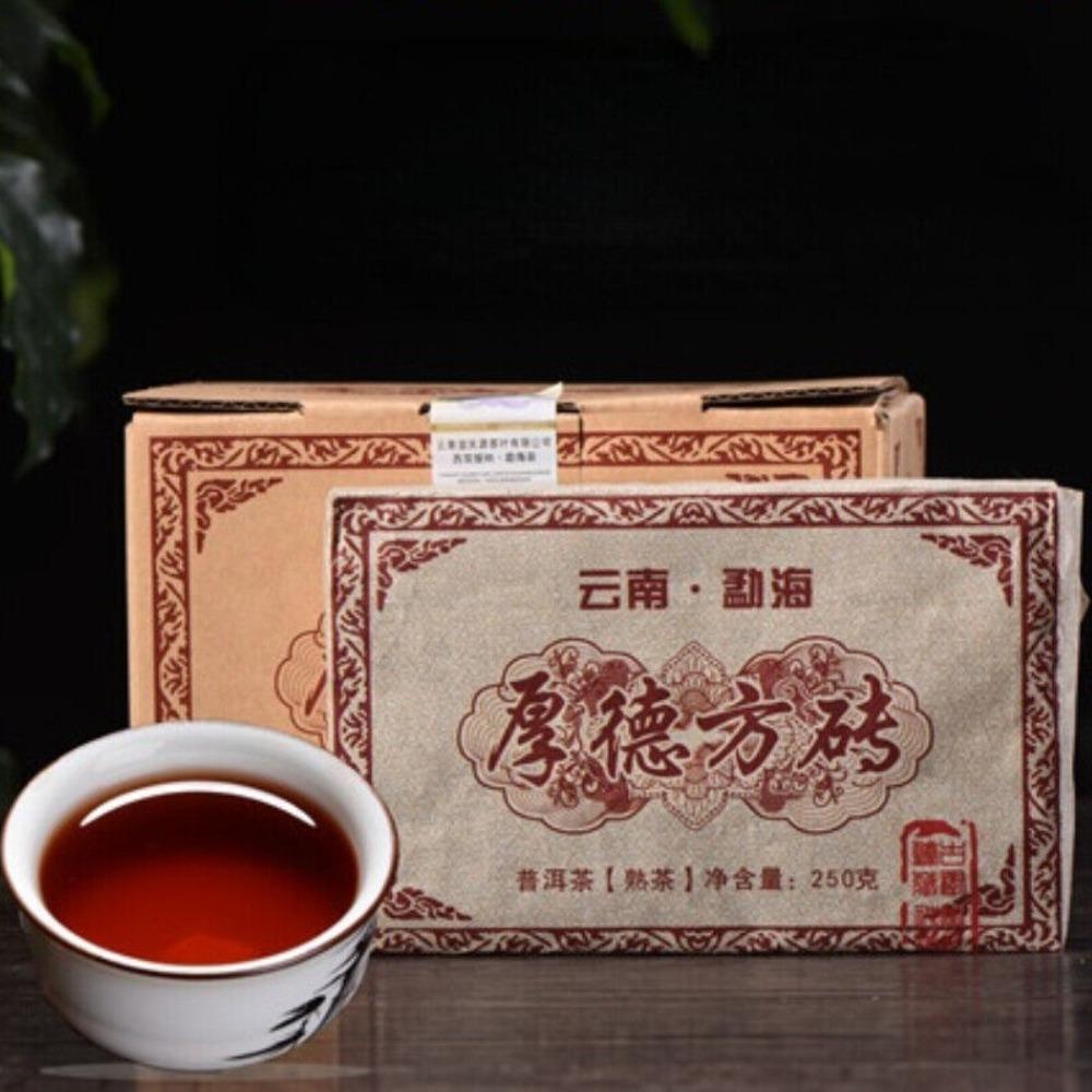1000g Bio Reifer Pu-erh Teeziegel, Menghai Großer Baum Schwarzer Tee, Premium Verdauungsunterstützung, Reiches Aroma, Natürliches Authentisches Geschenk für Teeliebhaber