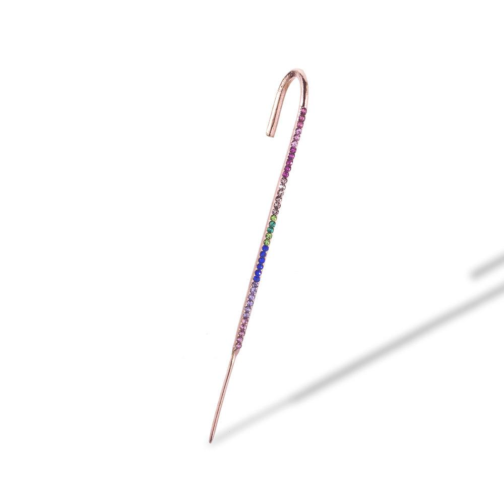 

Stylish Minimalist Ear Cuff Earrings With Rhinestones For Weddings Gifts And Gold Color