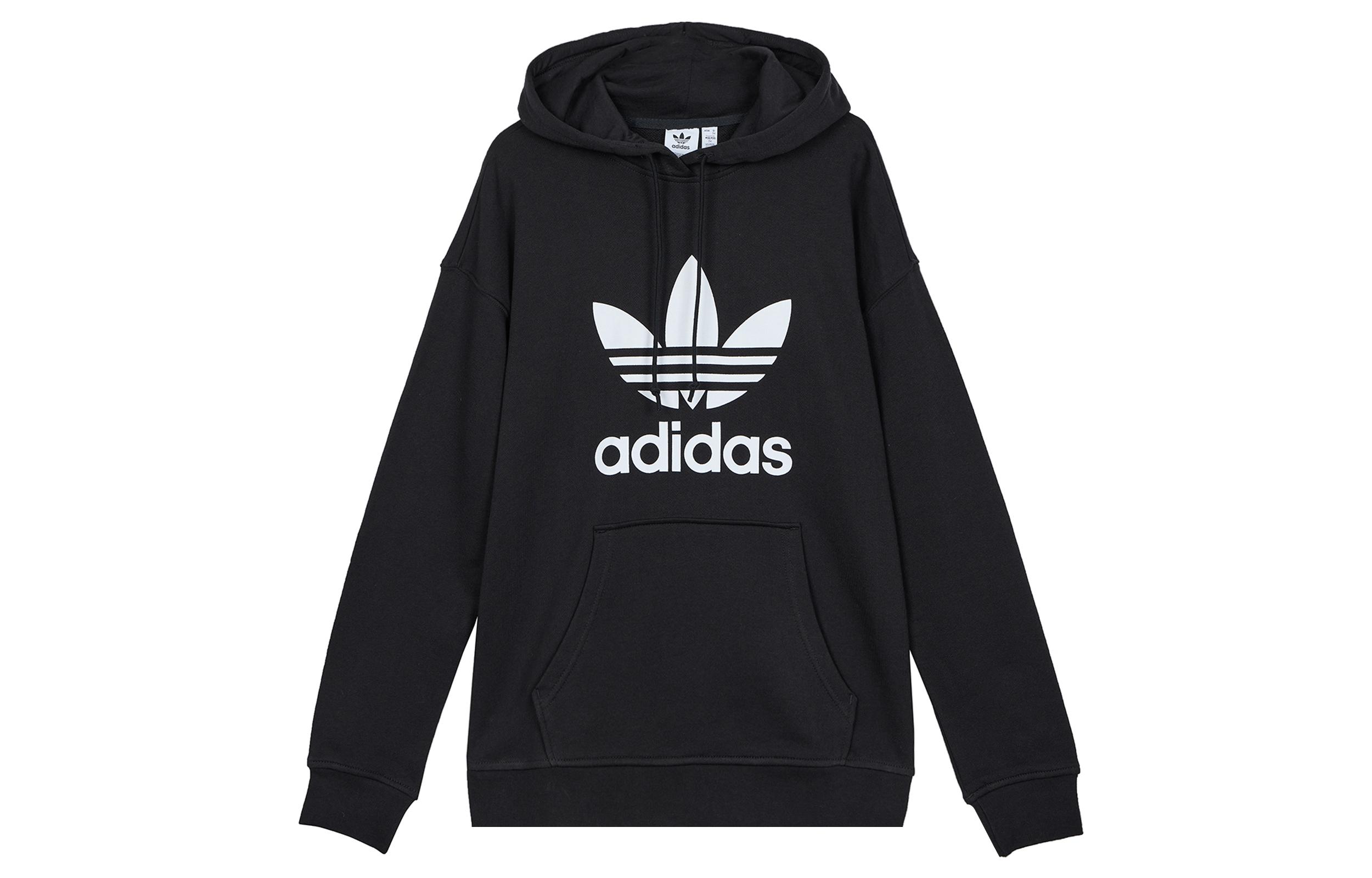 Adidas Originals Trefoil logo print hoodie FM3307 38