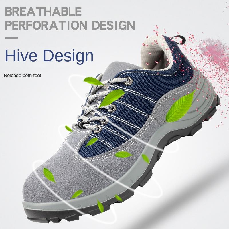 Labor Insurance Shoes, Anti-smashing and Anti-piercing Safety Shoes, Non-slip and Wear-resistant Steel Baotou Labor Insurance Shoes for Men