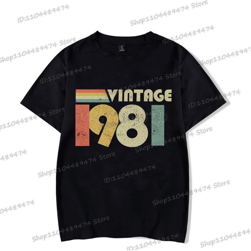 Harajuku 1980 To 1989 Year Streetwear Men Short Sleeve Established 1985 T-shirt O-neck Women Birthday Gift Fashion Tshirts