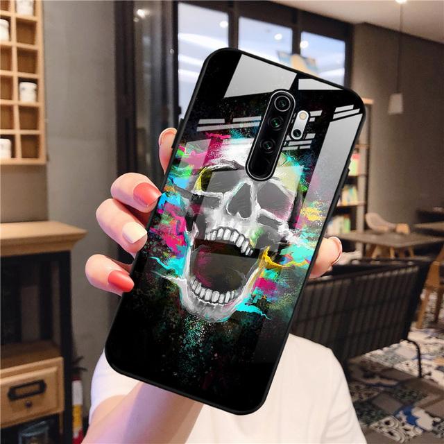 Protective Case For Xiaomi Redmi Note 8 Pro Case Tempered Glass Hard Funda For Xiaomi Redmi Note8 Pro Phone Cover Note 8pro Capa