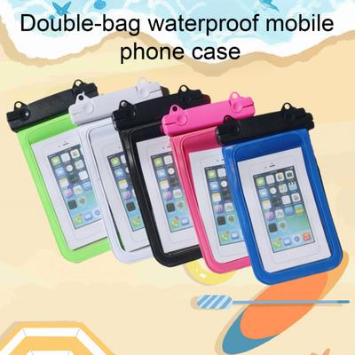 Waterproof Cell Phone Pouch Clear Underwater Phone Holder Protector Universal Mobile Phone Dry Bag with Neck Lanyard for Beach Swimming Pool